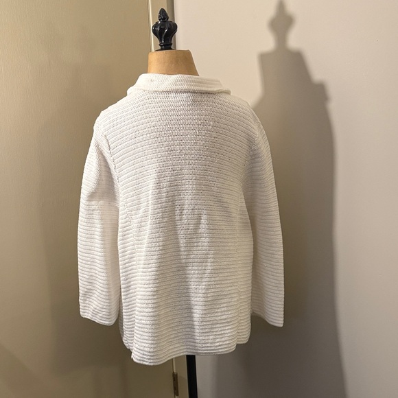 Ralph Lauren White Knit Jacket - Picture 3 of 5